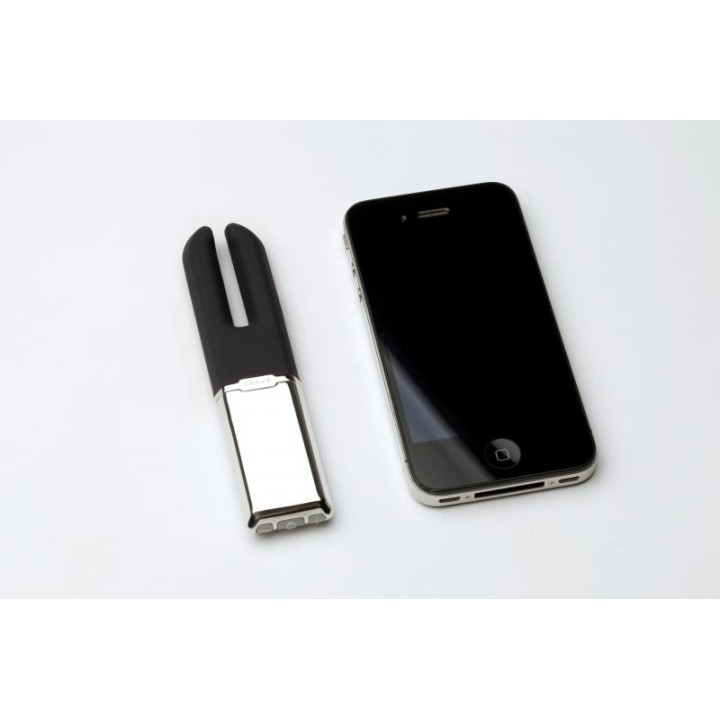 Vibratorius Crave Duet Flex, juodas Vibratorius Crave Duet Flex, juodas