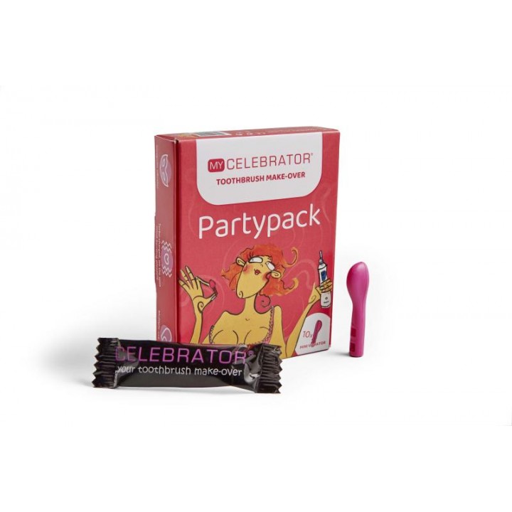 My Celebrator - Toothbrush Makeover Ten-Piece Party Pack - Pink My Celebrator - Toothbrush Makeover Ten-Piece Party Pack - Pink