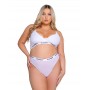 Playboy Lifestyle - 2-Piece Lingerie Set Curvy - White