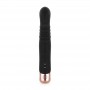Rosy Gold - Rabbit Vibrator with thrusting function - Black
