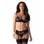 Seksualių apatinių komplektas Wonderia Obsessive, juodas