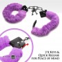 XR Brands - Cuffed In Fur Handcuffs - Purple