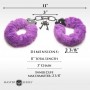 XR Brands - Cuffed In Fur Handcuffs - Purple