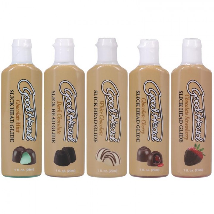 Doc Johnson - GoodHead Slick Head Glide Chocolates - 5 Pack 30 ml Doc Johnson - GoodHead Slick Head Glide Chocolates - 5 Pack 30 ml