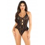 Leg Avenue – Lace Teddy Bodysuit – Black