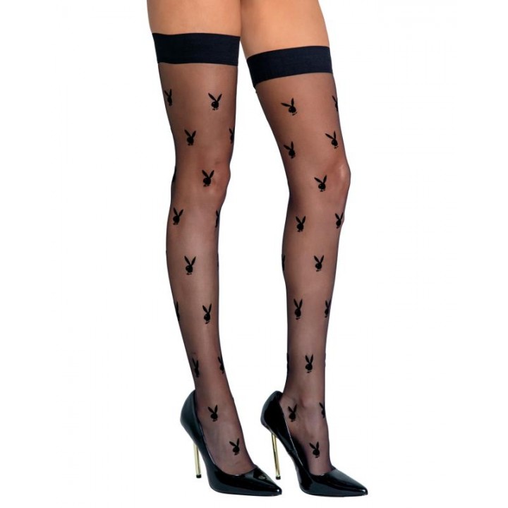 Playboy Lingerie - Bunny Noir Stockings Playboy Lingerie - Bunny Noir Stockings