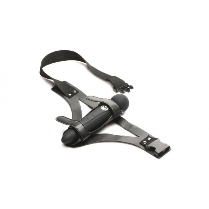XR Brands - Thunder Strap Wand Thigh Harness - Black XR Brands - Thunder Strap Wand Thigh Harness - Black