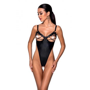 Seksīgs bodijs Passion Celine Bodysuit, melns
