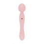 Good Vibes Only - Double-Sided Wand Vibrator - Soft Silicone - Pink