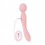 Good Vibes Only - Double-Sided Wand Vibrator - Soft Silicone - Pink