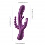 HoneyPlayBox - Trilux Kinky Finger Rabbit Vibrator - Purple
