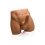 JOCK - Ass Masturbator with Posable Dildo - Medium Tone