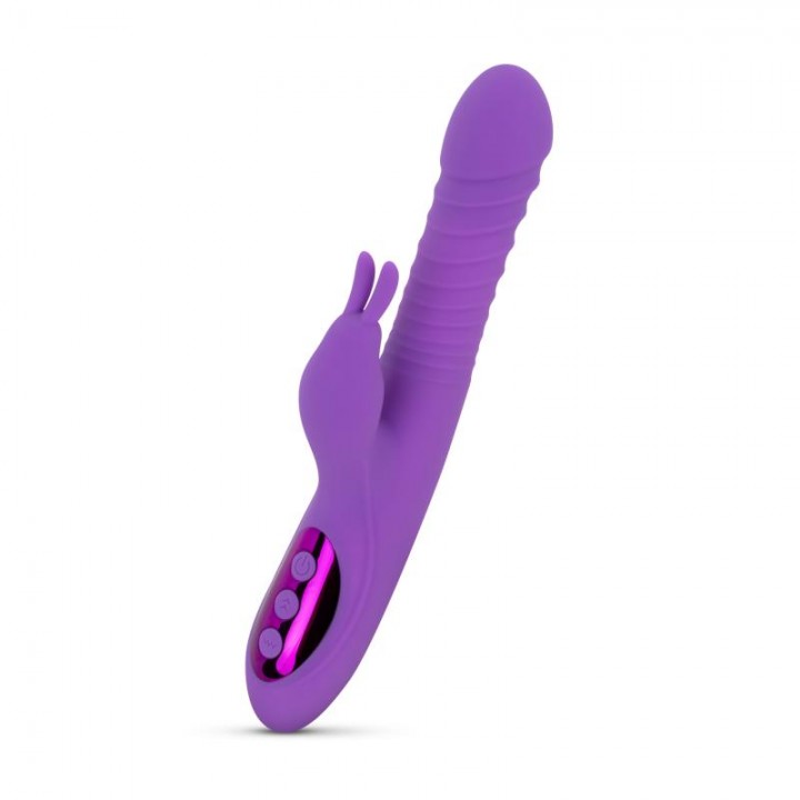 Teazers – Thrusting, Warming Rabbit Vibrator – Purple