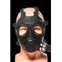 Silikona inhalācijas gāzmaska ar aromāta pudeli, unisex, melnbalta, viens izmērs, XR Brands