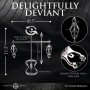 XR Brands - Tower of Pain Nipple Clamps - Silver XR Brands - Tower of Pain Nipple Clamps - Silver