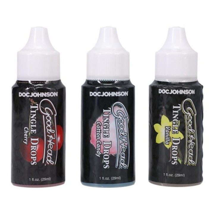 Doc Johnson - GoodHead Tingle Drops 3 Flavors - 29 ml Doc Johnson - GoodHead Tingle Drops 3 Flavors - 29 ml