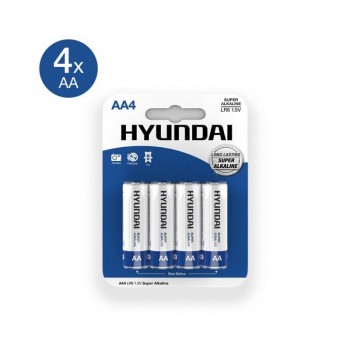 Super alkaline aa batteries 4 pcs