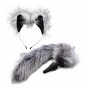 TAILZ - Grey Wolf Tail Plug & Ears Set TAILZ - Grey Wolf Tail Plug & Ears Set