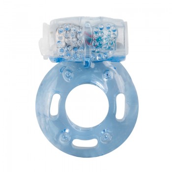 Vibrating Cockring with Studded Clitoral Stimulator Vibrating Cockring with Studded Clitoral Stimulator