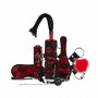 Bedroom Fantasies - Lace & Leather Look - 8 Piece Bondage Set - Red