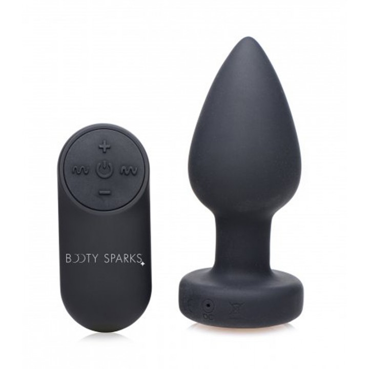 Vibrating LED Light Butt Plug - Medium Vibrating LED Light Butt Plug - Medium