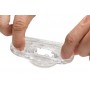 Elastīgs sēklinieku stiepējs ar reljefu, vīriešiem, caurspīdīgs 48 mm XR Brands