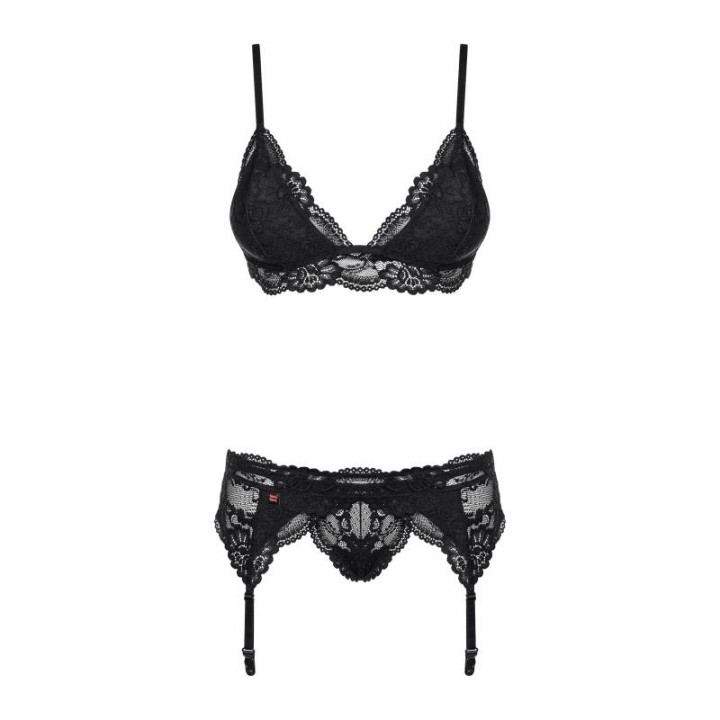 Seksualių apatinių komplektas 810-SEG-1 Obsessive, juodas Seksualių apatinių komplektas 810-SEG-1 Obsessive, juodas