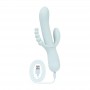 Good Vibes Only - Triple Stimulation Vibe - Soft Silicone - Blue