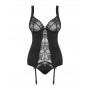 Korsetas ir kelnaitės Heartina Obsessive, juodas