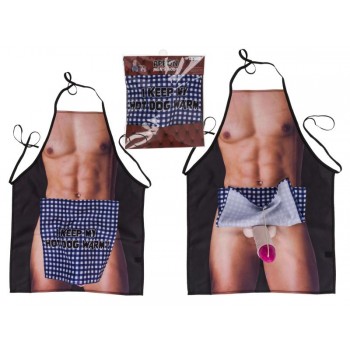 Kitchen apron - Male body with surprise penis Kitchen apron - Male body with surprise penis