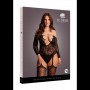 Le Désir - Criss-Cross Suspender Bodystocking Queen Size - Black
