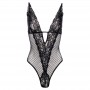Sensual open crotch body Dewi- black - 2XL Sensual open crotch body Dewi- black - 2XL