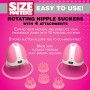SIZE MATTERS - Rotating Nipple Suckers - 4 Attachments SIZE MATTERS - Rotating Nipple Suckers - 4 Attachments