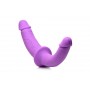 XR Brands - Double Dildo with Harness - Purple XR Brands - Double Dildo with Harness - Purple