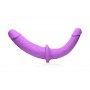 XR Brands - Double Dildo with Harness - Purple XR Brands - Double Dildo with Harness - Purple