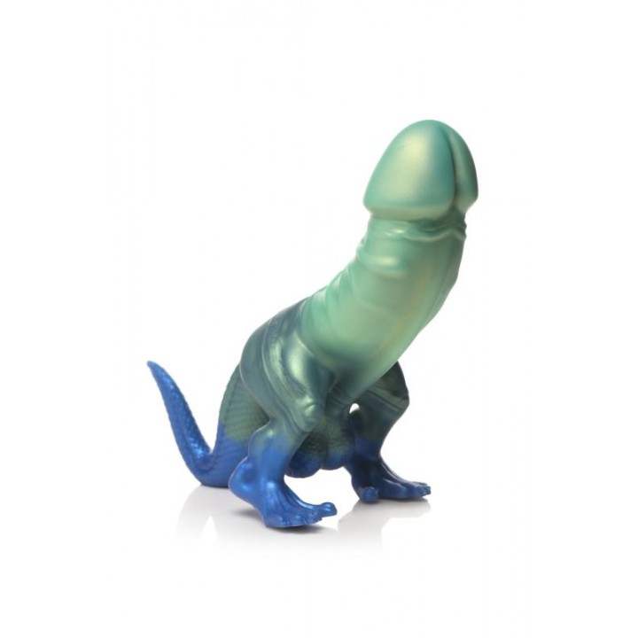 XR Brands - Jurassic Cock Dinosaur Dildo - Green & Blue XR Brands - Jurassic Cock Dinosaur Dildo - Green & Blue