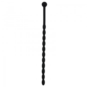 Geribbelde Siliconen Dilator - Zwart Geribbelde Siliconen Dilator - Zwart