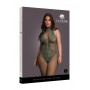 Lace Fishnet Catsuit - Green