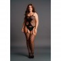 Le Desir - Fence Net Suspender Bodystocking Queen Size - Black