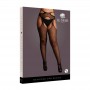 Le Desir - Suspender Pantyhose with Strappy Waist Queen Size - Black Le Desir - Suspender Pantyhose with Strappy Waist Queen Size - Black