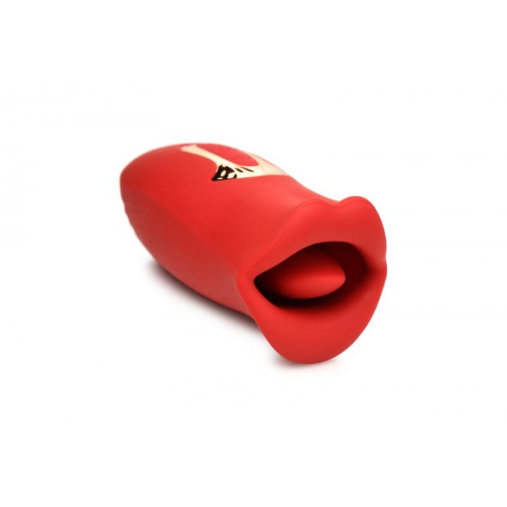 Lickgasm Kiss + Vibrating Kiss Stimulator - Red Lickgasm Kiss + Vibrating Kiss Stimulator - Red