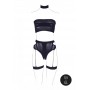 Three-Piece Garter Set - Black