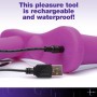 XR Brands - Double Vibrating Dildo with Harness - Purple XR Brands - Double Vibrating Dildo with Harness - Purple