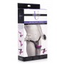 XR Brands - Double Vibrating Dildo with Harness - Purple XR Brands - Double Vibrating Dildo with Harness - Purple