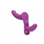 XR Brands - Double Vibrating Dildo with Harness - Purple XR Brands - Double Vibrating Dildo with Harness - Purple