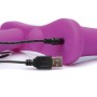 XR Brands - Double Vibrating Dildo with Harness - Purple XR Brands - Double Vibrating Dildo with Harness - Purple