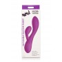 Silikona truša vibrators ar dubulto stimulāciju, ūdensizturīgs, violets, 19,5 cm, XR Brands