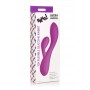 Silikona truša vibrators ar dubulto stimulāciju, ūdensizturīgs, violets, 19,5 cm, XR Brands