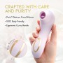 Blush - Delice Fleur Air Pulsing Vibrator - Barely Purple Blush - Delice Fleur Air Pulsing Vibrator - Barely Purple