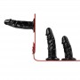 Fetish Collection - Triple Dildo Strap-On Harness Fetish Collection - Triple Dildo Strap-On Harness